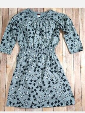Tea Collection gray black stars dress 12